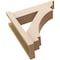 Ekena Millwork 5 1/2-in W x 12-in D x 16-in H Imperial Trad Rough Cedar Woodgrain TimberThane Outlooker, Primed Tan OUTUR055X12X16IMP04RCPR - alternate 4